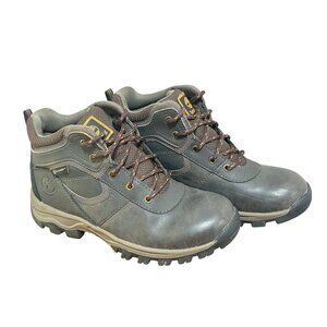 TIMBERLAND MT. MADDSEN BOYS YOUTH HIKING WATERPROOF MID TOP BOOTS SIZE 4 LACE UP